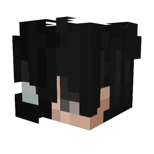 Dloyik Minecraft avatar head, 3D render