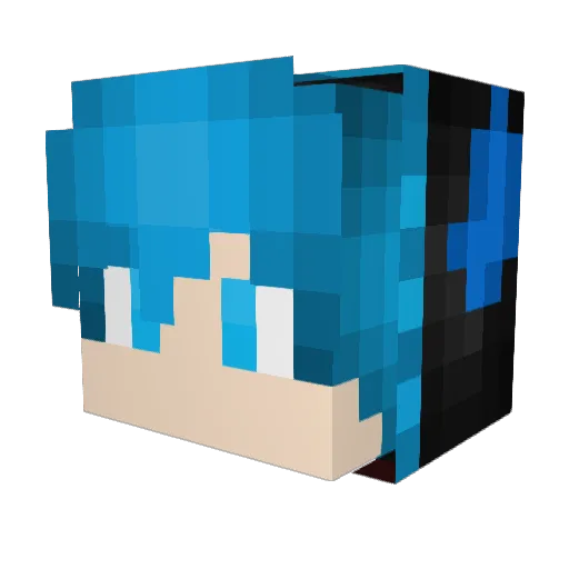 Dlpgt4 Minecraft avatar head, 3D render