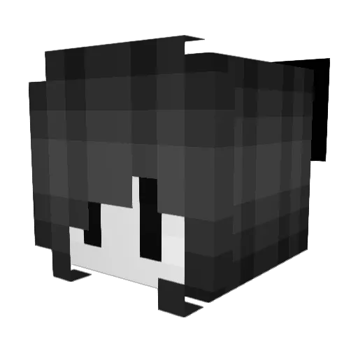 Dlyasna Minecraft avatar head, 3D render