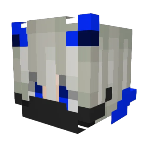 Dlyfer_ Minecraft avatar head, 3D render