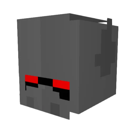 Dm1400pl Minecraft avatar head, 3D render