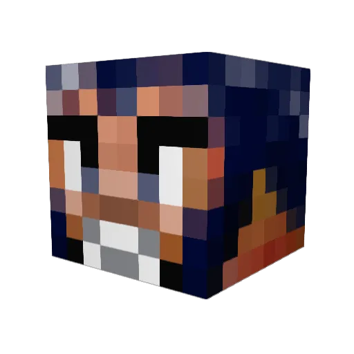 Dmac1 Minecraft avatar head, 3D render