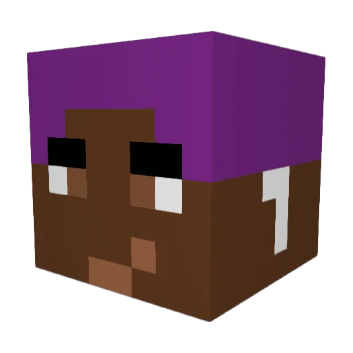 Dman05 Minecraft avatar head, 3D render