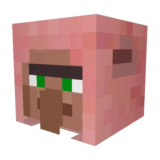Dman19993 Minecraft avatar head, 3D render