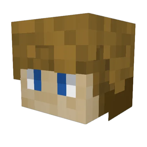 Dman518 Minecraft avatar head, 3D render