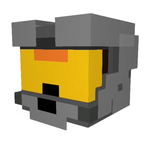 DmanDirk Minecraft avatar head, 3D render