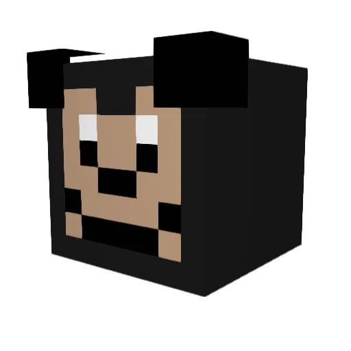 Dman_12 Minecraft avatar head, 3D render