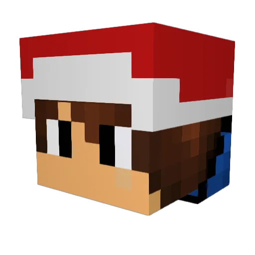 Dmasternice Minecraft avatar head, 3D render