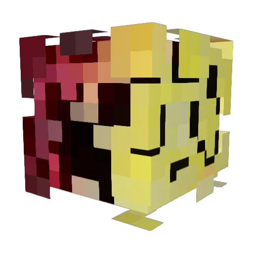 Dmax_0123 Minecraft avatar head, 3D render