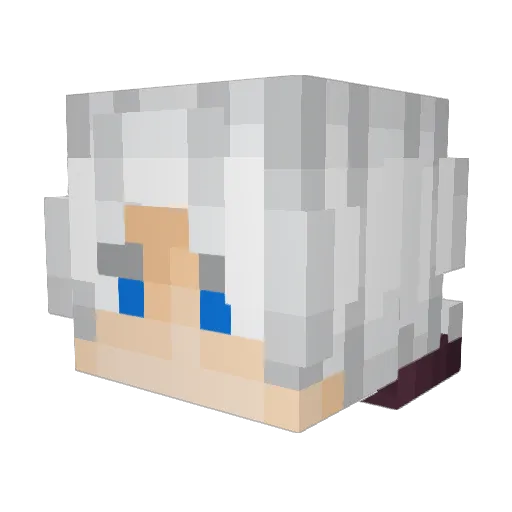 DmcGalaxy Minecraft avatar head, 3D render