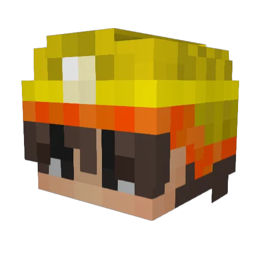 Dmfr2981 Minecraft avatar head, 3D render