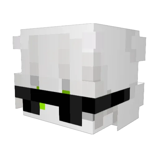 Dmik Minecraft avatar head, 3D render