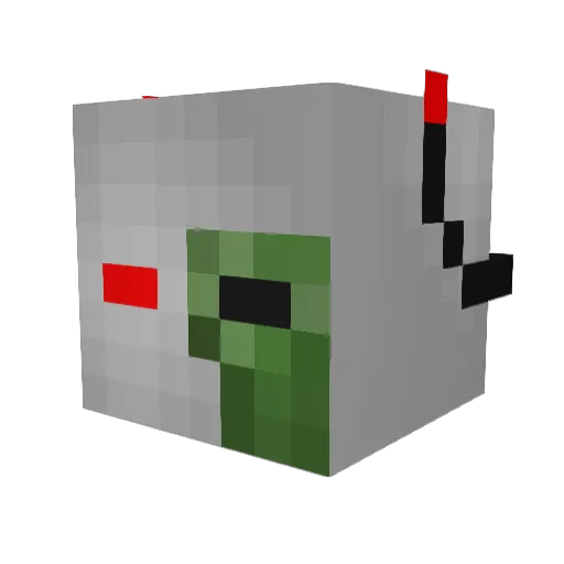 Dminator642 Minecraft avatar head, 3D render