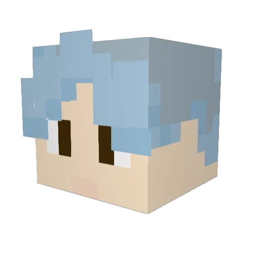Dmitr1yKul Minecraft avatar head, 3D render