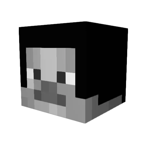 DmitryAntonovich Minecraft avatar head, 3D render