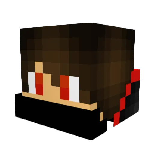 DmitryDD Minecraft avatar head, 3D render