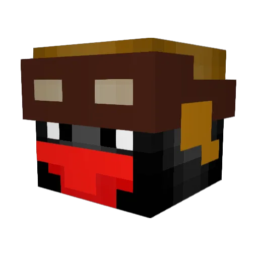DmitryDavis Minecraft avatar head, 3D render