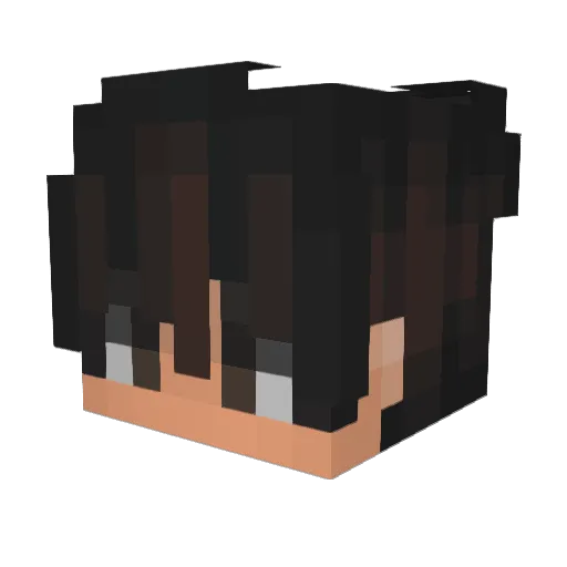 Dmnd_15 Minecraft avatar head, 3D render