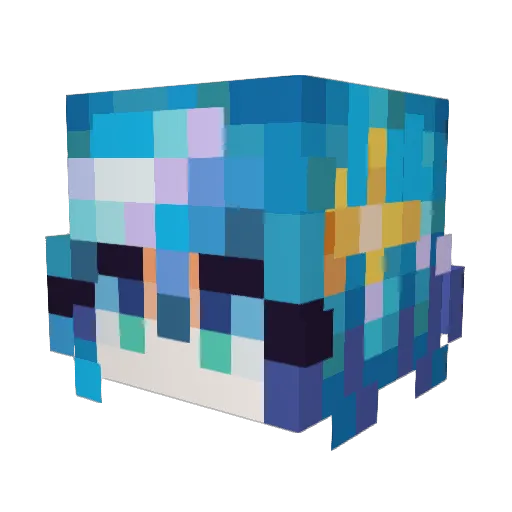 Dmonkiller Minecraft avatar head, 3D render