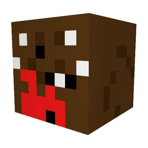 DmorgZz Minecraft avatar head, 3D render