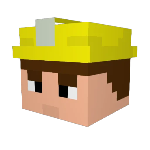 Dmtr09 Minecraft avatar head, 3D render