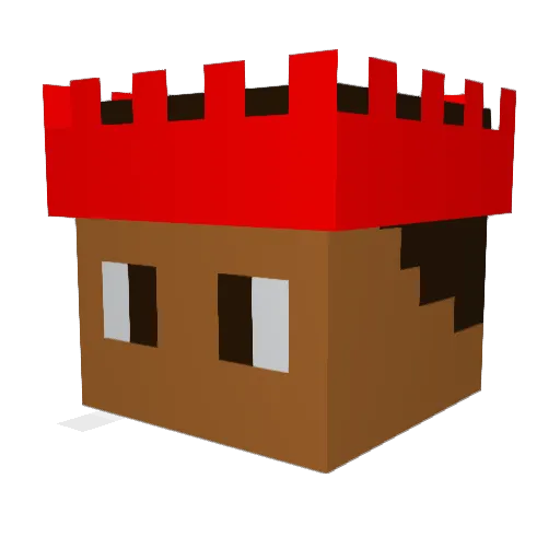 Dmw09 Minecraft avatar head, 3D render