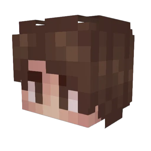 Dmytrius Minecraft avatar head, 3D render