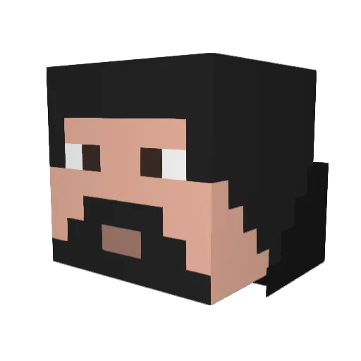 DneprikDL Minecraft avatar head, 3D render