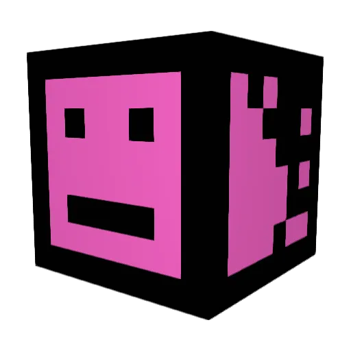 Dniwe Minecraft avatar head, 3D render
