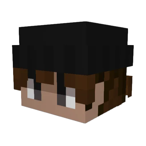 Dnooz Minecraft avatar head, 3D render
