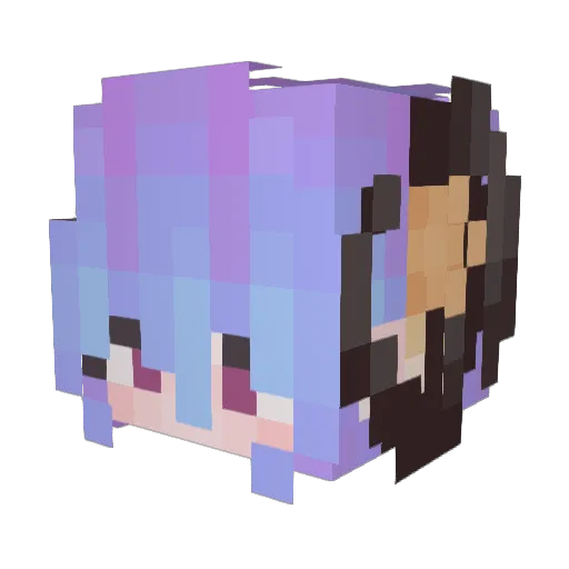 Dns_Kinbreb Minecraft avatar head, 3D render