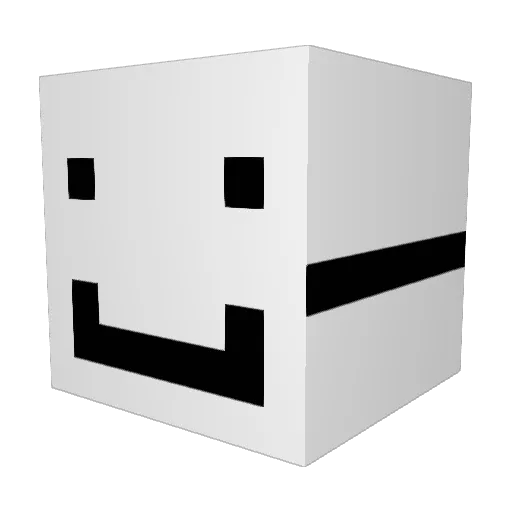 DoDG5 Minecraft avatar head, 3D render