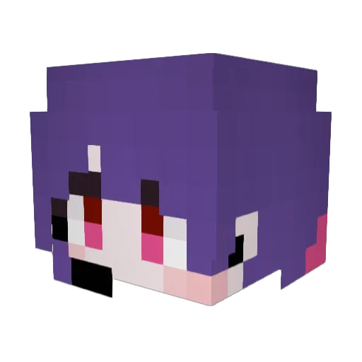 DoDang2Yam Minecraft avatar head, 3D render