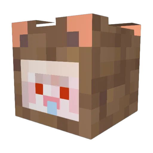 DoDoDoMing Minecraft avatar head, 3D render