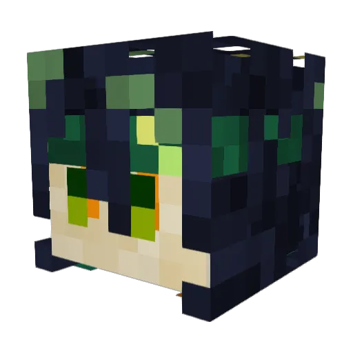 DoDooHan Minecraft avatar head, 3D render