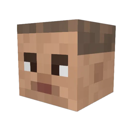 DoDooklenberg Minecraft avatar head, 3D render