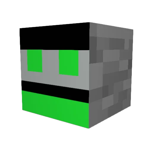 DoDorian34 Minecraft avatar head, 3D render