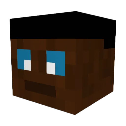 DoDosi Minecraft avatar head, 3D render