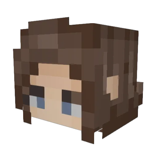 DoGamer_96 Minecraft avatar head, 3D render