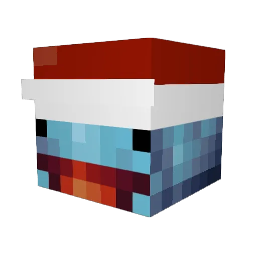 DoGameur9 Minecraft avatar head, 3D render