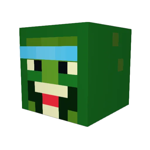 DoItForDale888 Minecraft avatar head, 3D render