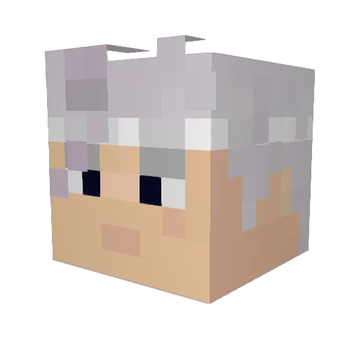 DoItForTheCity Minecraft avatar head, 3D render