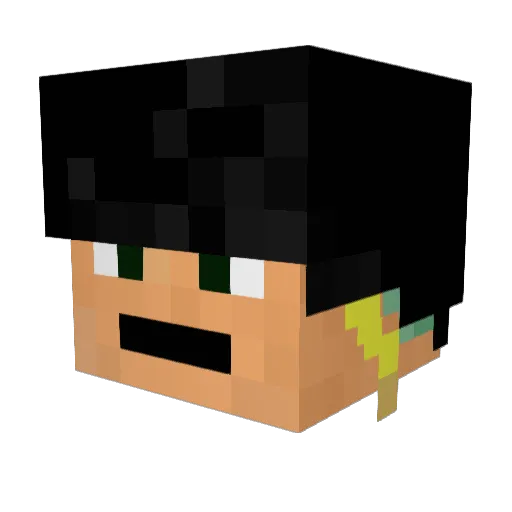 DoJoLei Minecraft avatar head, 3D render