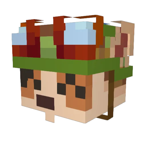 DoNotSmokePlz Minecraft avatar head, 3D render
