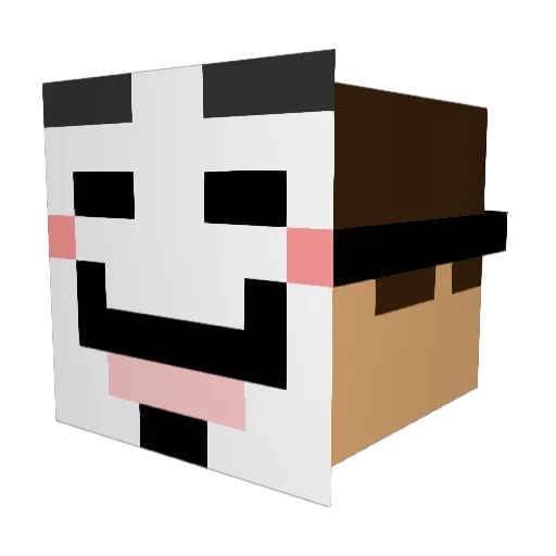 DoNt_CheAT_pLS Minecraft avatar head, 3D render