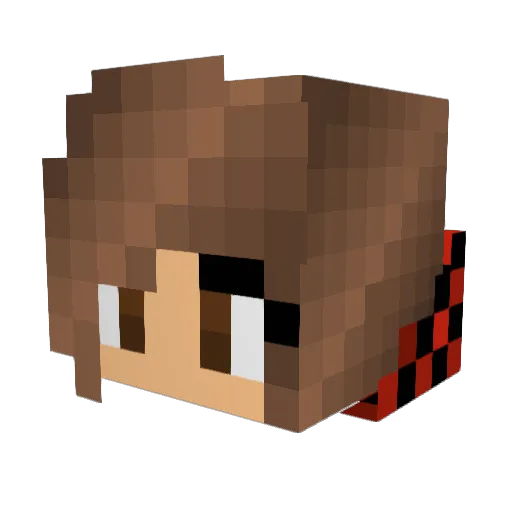 DoP_Reapz Minecraft avatar head, 3D render