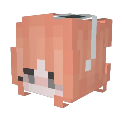 DoPbKa_ Minecraft avatar head, 3D render