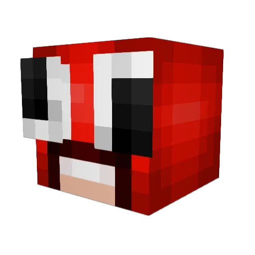 DoPeYpAnDa Minecraft avatar head, 3D render