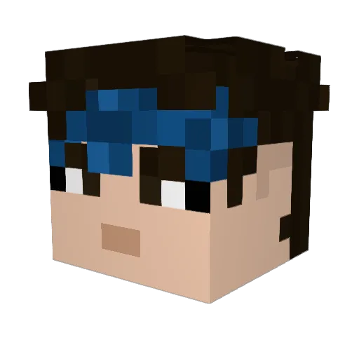 DoRThEkINg1 Minecraft avatar head, 3D render