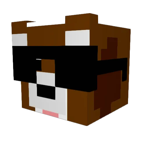 DoRe97 Minecraft avatar head, 3D render